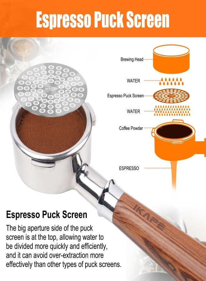 IKAPE 53mm Espresso Puck Screen, Food-grade 316 Stainless Steel Coffee Puck Screen-Ultra-thin, Ultra-light, Resusable Coffee Ground Filter Designed for Professional Baristas - Image 3